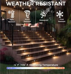 (Brand New Factory Sealed) 
CLOUDY BAY Dimmable Upgraded 3 Color 120V LED Indoor Outdoor Step Lights,3000K/4000K/5000K 3W 55lm,Stair Light,Oil Rubbed 