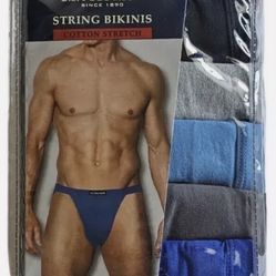 US Polo Assn Men's Cotton Stretch Underwear String Bikini - (3XL) 48-50 XXXL