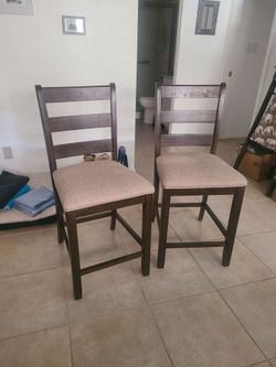 Ashley Furniture solid wood counter height stools