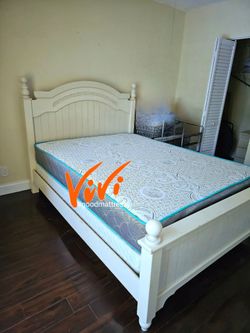 NEW QUEEN MATTRESS WITH BOX SPRING 2PC. BED FRAME ISN'T AVAILABLE
