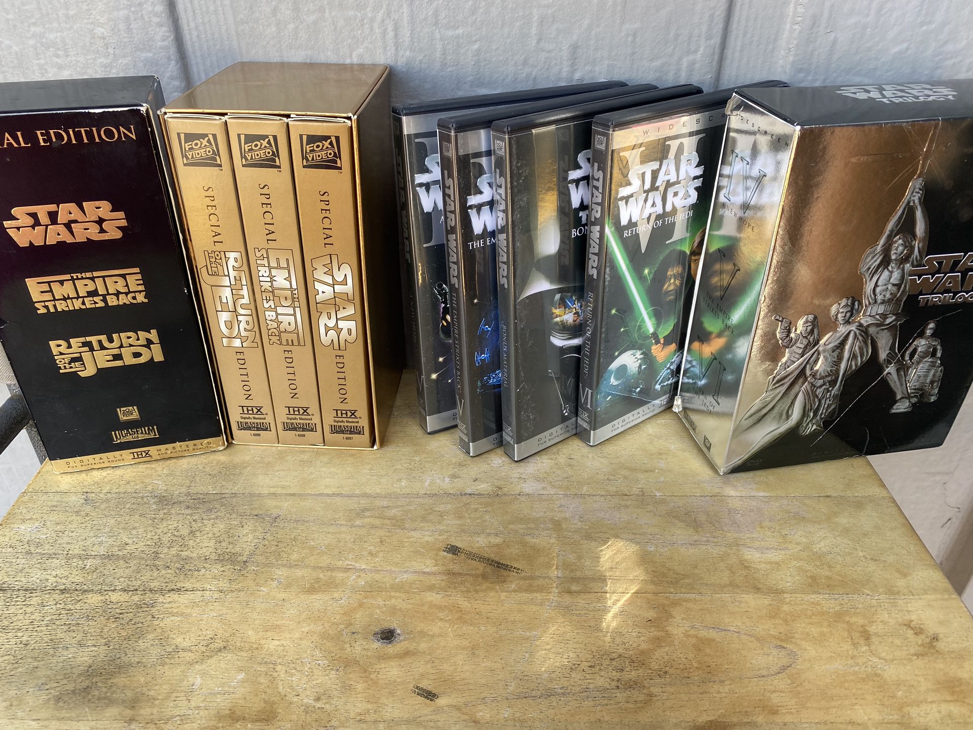 Star Wars DVD’s And VHS formats- Collectors Editions 