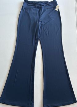 Aéropostale high-rise flared leggings in navy blue fitted waist size XL