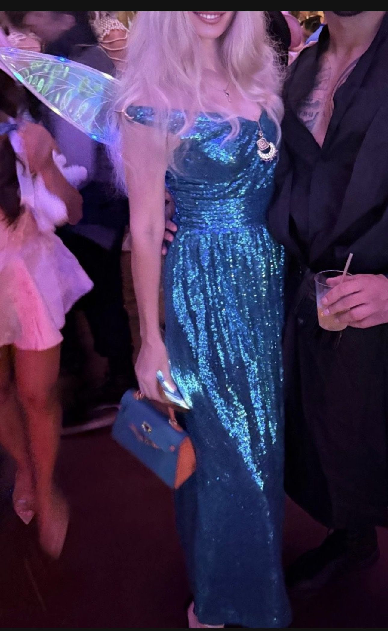 Dress Blue New Years M Size