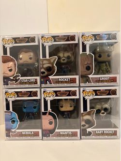 Funko Pop! Marvel Guardians of the Galaxy Vol. 3 Lot #1201-02-03-05-06-08
