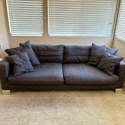 Dark grey sofa ($50)
