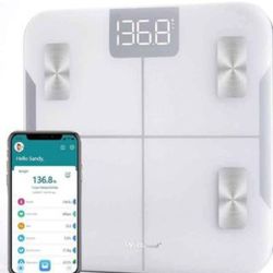 WeGuard Smart Scale for Body Weight and Fat, Digital Bathroom Scale Accurate to 0.05lb/0.02kg Weighi
