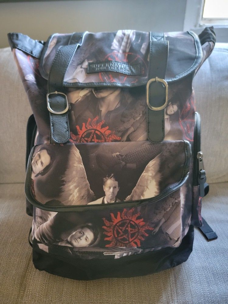 Brand New Supernatural Join the Hunt TV Show All Over Print Backpack Hot Topic