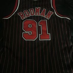 Chicago Bulls Dennis Rodman 91 Jersey