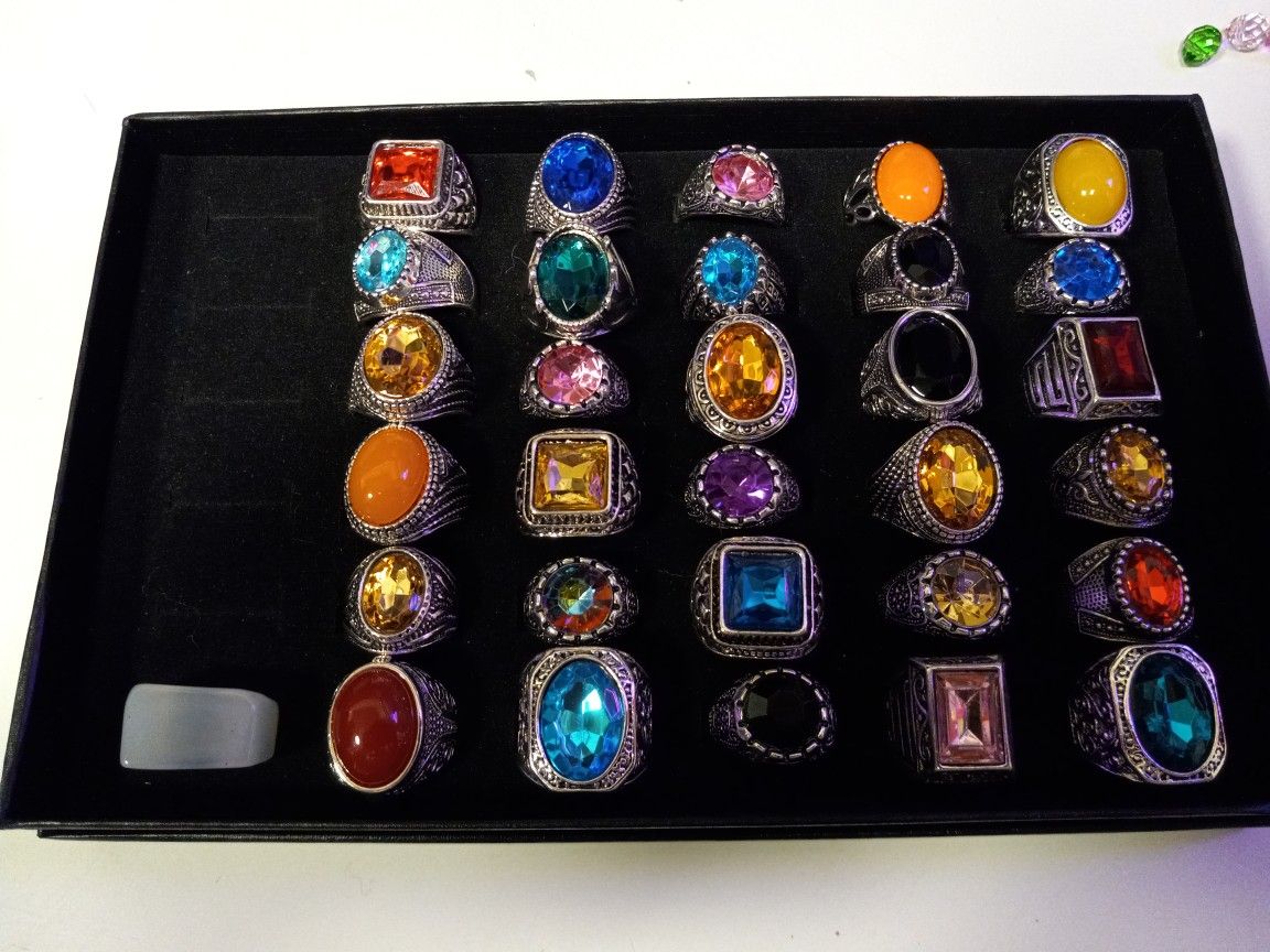 Men's Costume Rings 5.oo Each
