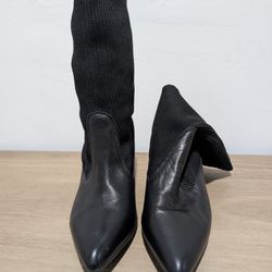 Black Women's Boots Heels 