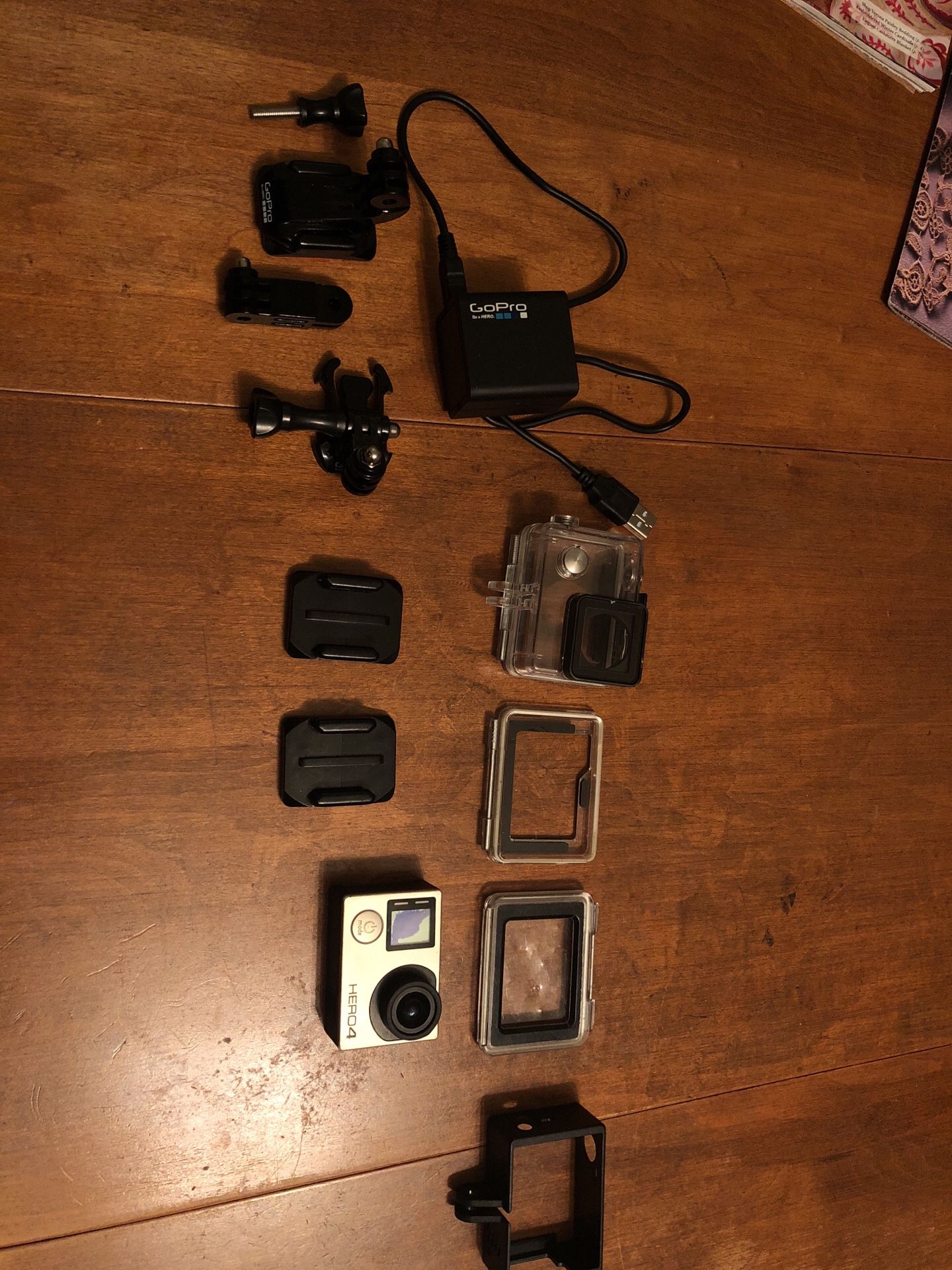 Hero 4 GoPro with accessories