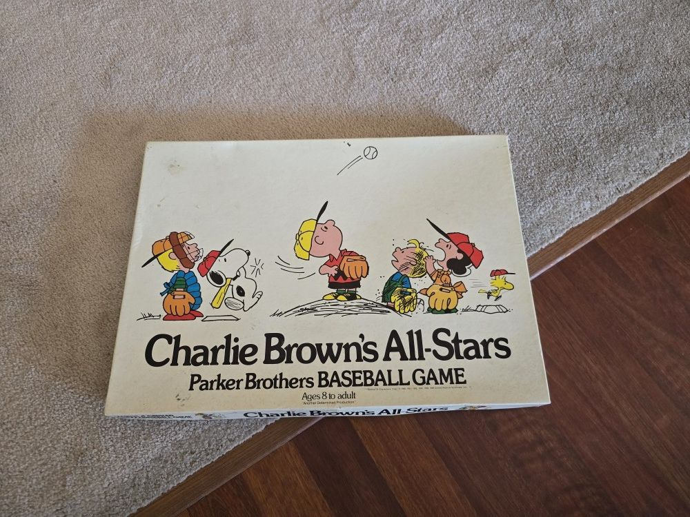 CHARLIE BROWN ALL STARS VINTAGE BOARD GAME
