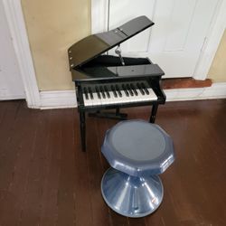 Stylish 30 Key Childrens Grand Piano With ECR4kids  Wobble Stool