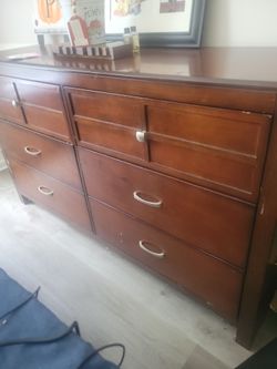 Dresser with mirror