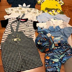 Lot Of 11pcs Toddler Boy Size 3T Summer T-shirts Swimsuit 
