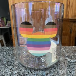 Disney Parks Mickey Icon Pride Collection Ice Bucket .  Brand New With Tags 