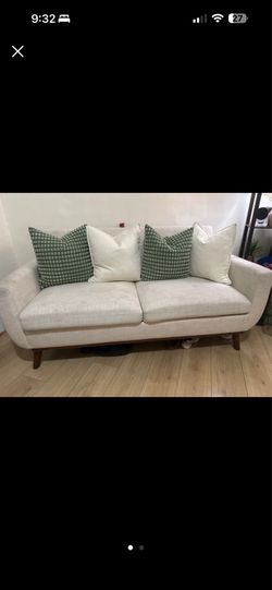 Love seat and stand up lamp