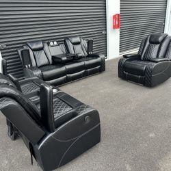 Brand New Power Reclining Couch Set