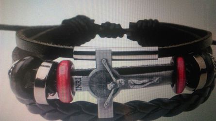 New leather bracelet INRI