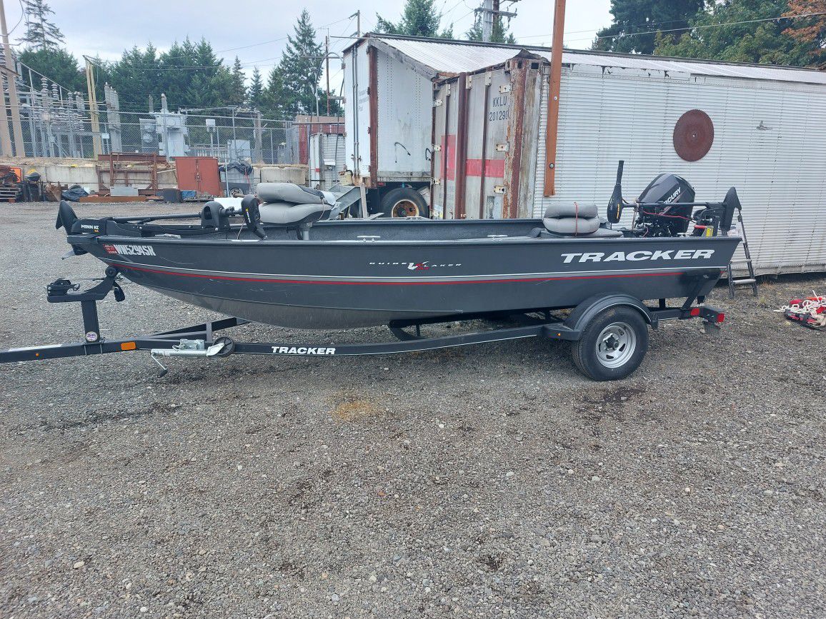 2018 Tracker marine, bass pro shop Laker guide boat/trailer package
