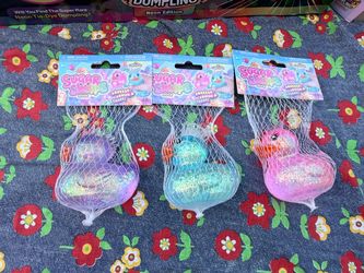 ORB Sugar Swabs Duck Glitter Sensory Squishy Toy – 3 Colors NEW
