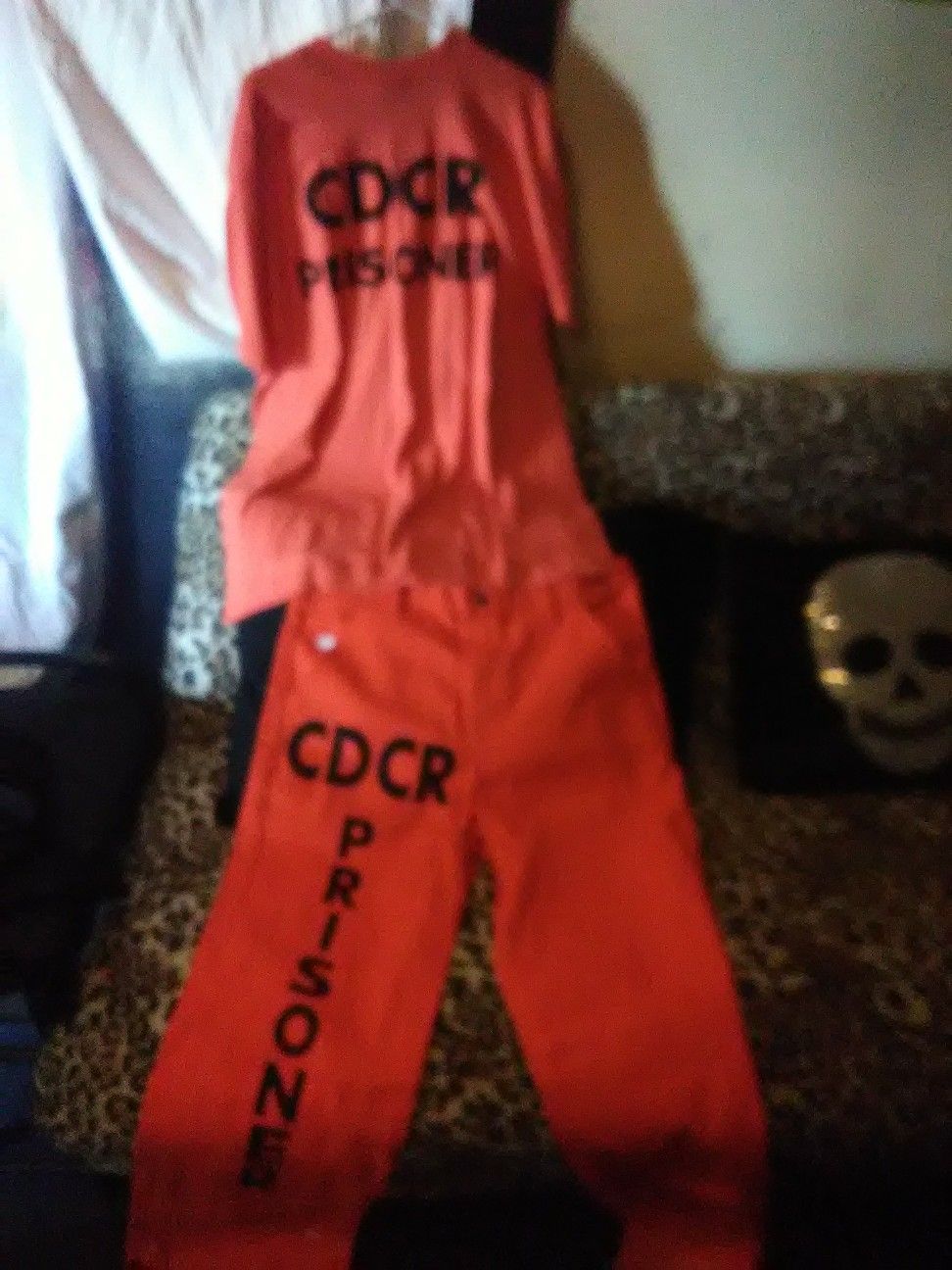 NEW Real California State Prison outfit for Prisoners.. Great costume