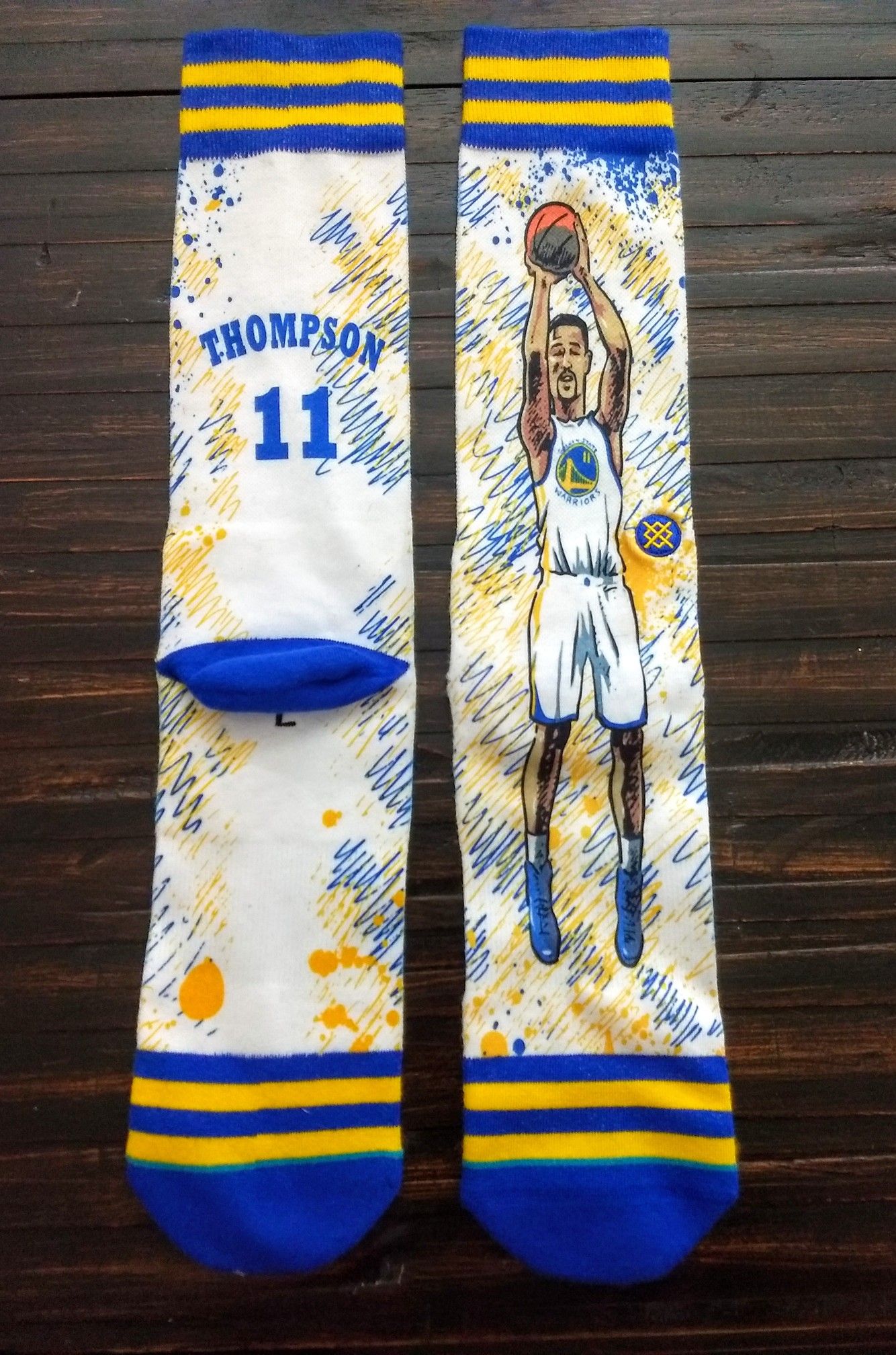 Klay Thompson stance socks men's size 9 -12. Make me a offer . ( Not free )