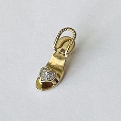 10 Kt Diamond High Heel Charm 