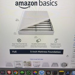 Amazon Basics Full Size Box Spring - $50