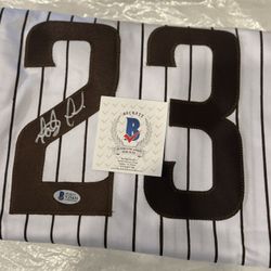 Fernando Tatis Jr. Signed Slam Diego Padres White Home Jersey Beckett COA Auto