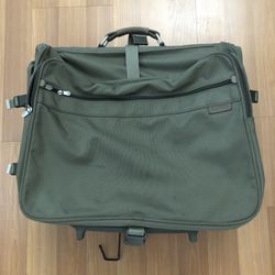 Briggs & Riley 24” x 22" Wheeled Garment Bag Olive Ballistic Nylon