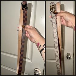 2 women’s designer belts