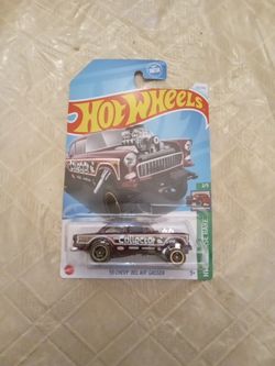 Hot Wheels  '"55 Bel Air Gasser HW Reverse Rake Series Diecast / 64th Scale Cars Toys CARDED 