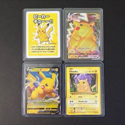 Pikachu V, VMAX, Old Maid & Base Pokémon Card Lot