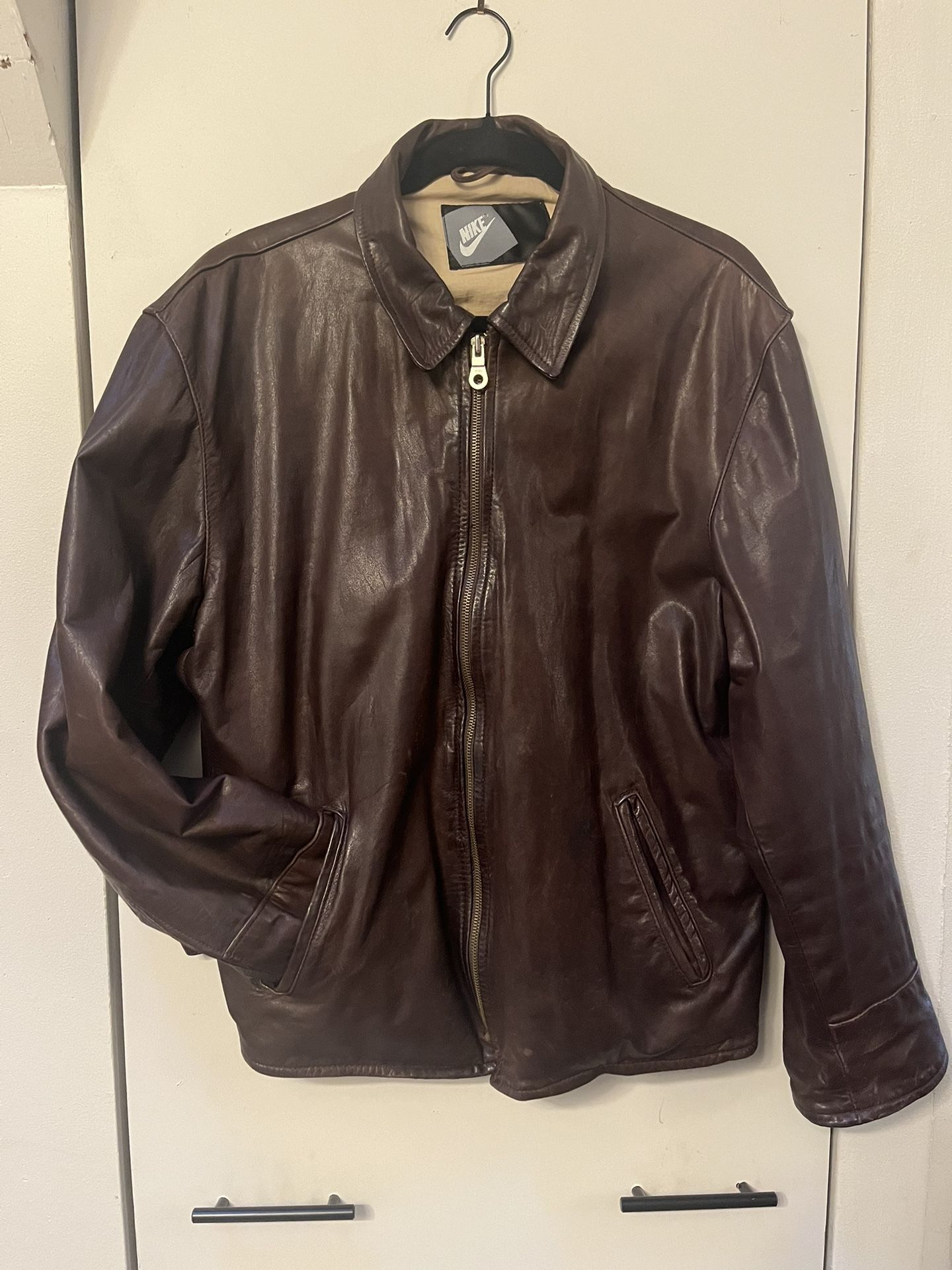 Very Rare Nike Vintage Leather Jacket (L/XL) 