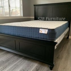 Calking Size Black Plain W Orthopedic Matres!!!!