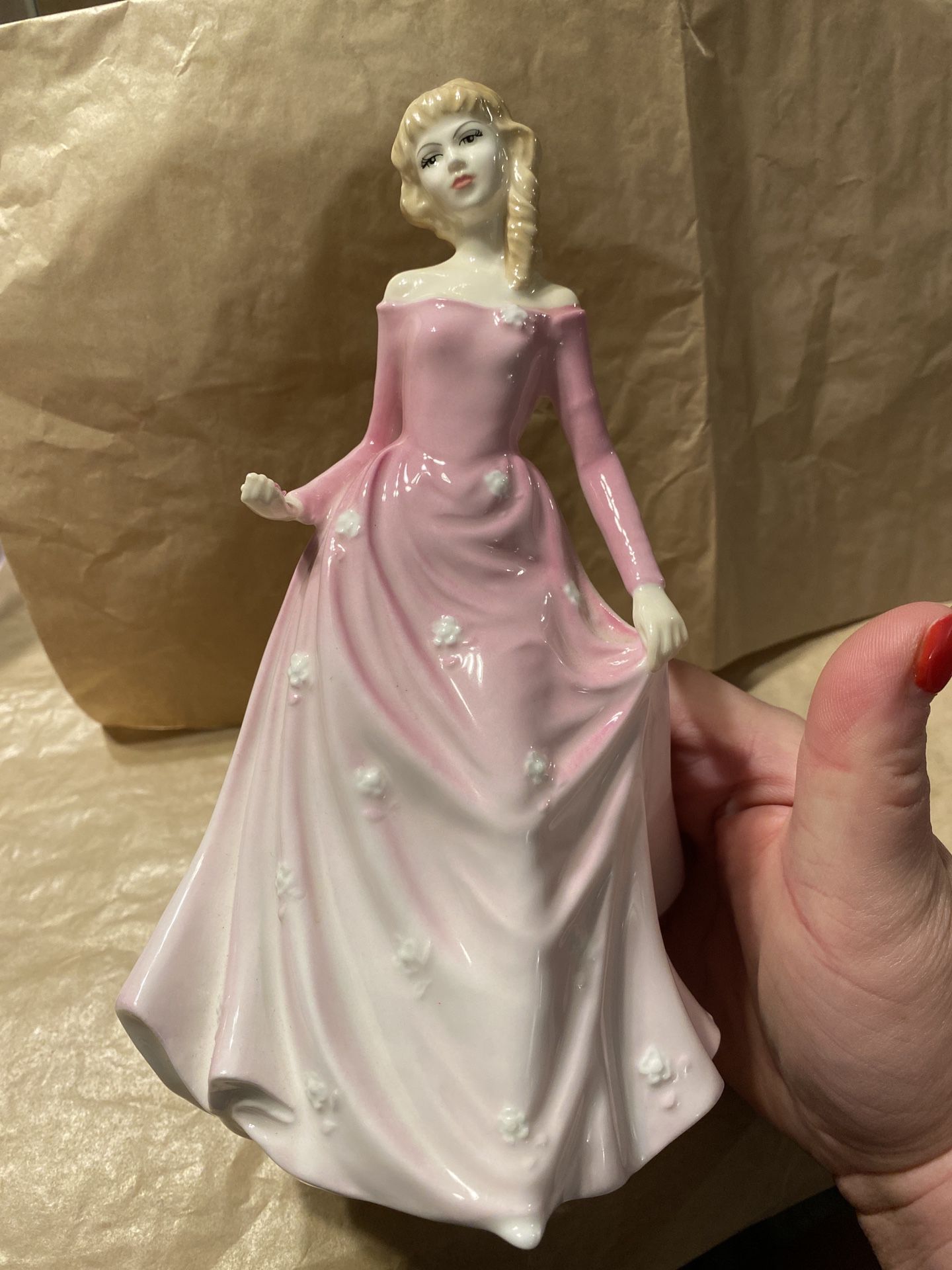 Royal Doulton figurine Chloe Pink HN3914, and Rosie HN 4094 $100