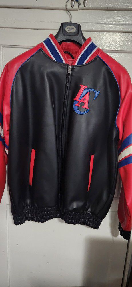 Los Angeles Clipper Faux Leather Jacket