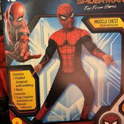 Spider Man Costume Size Boy Large 10-12