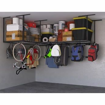 New In Box SafeRacks Overhead Garage Shelves Storage Shelf Combo 4x16 ft. Racks