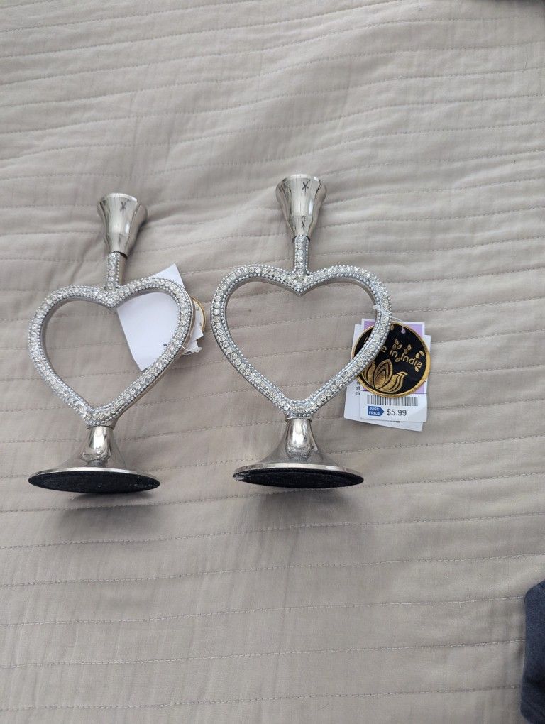 WEDDING CANDLES IN SILVER