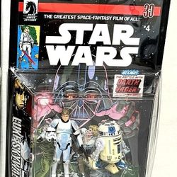 Star Wars Comic Packs #6 - Star Wars #4 + Luke Skywalker & R2-D2 Figures Hasbro
