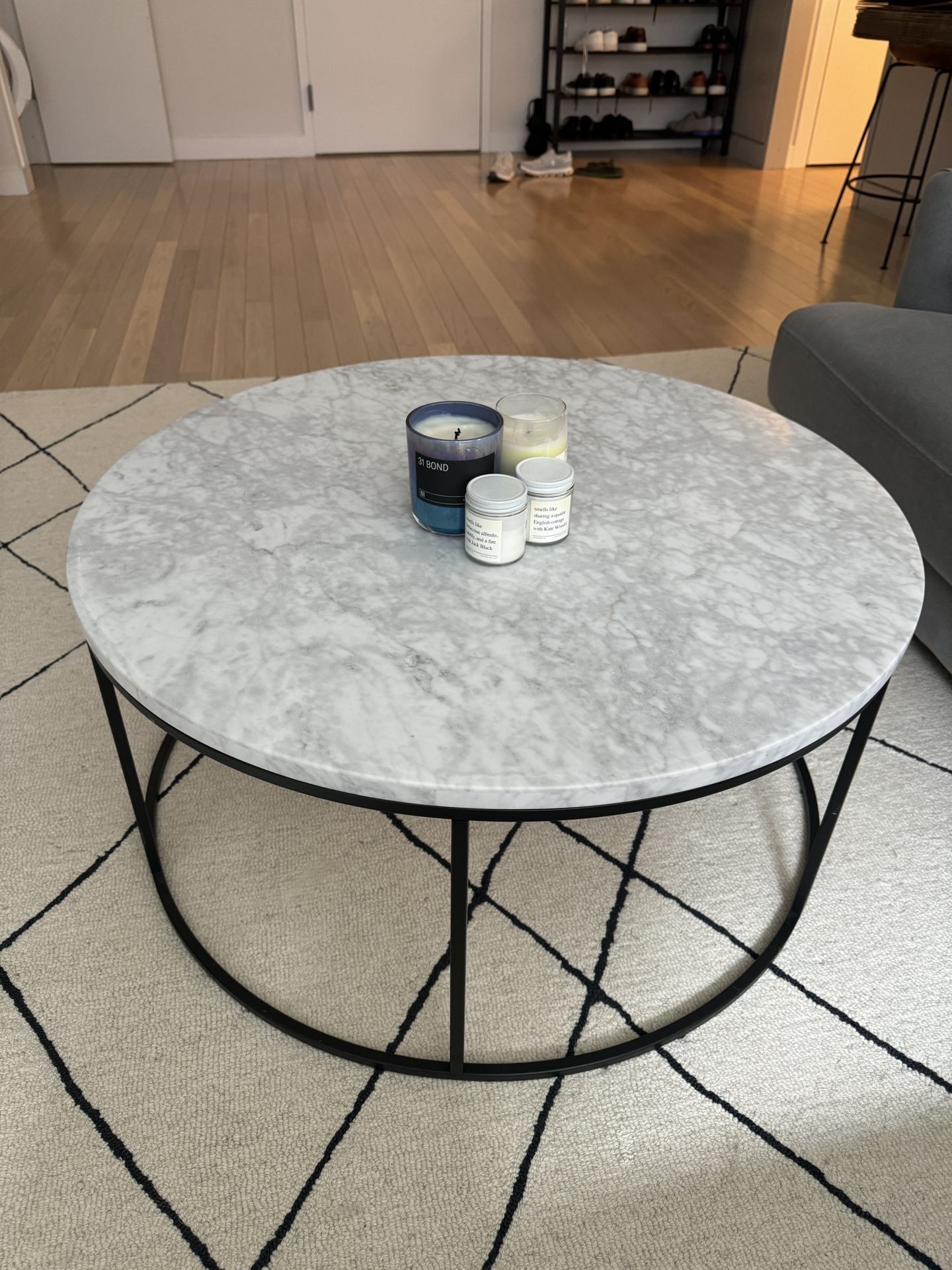 West Elm Marble Coffee Table