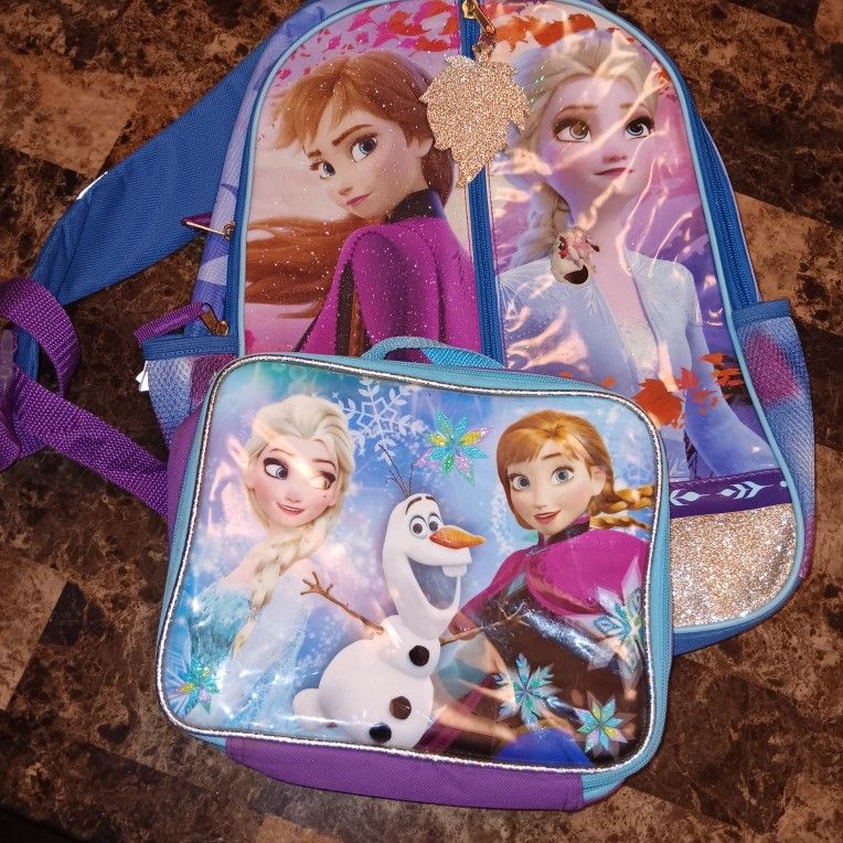 Disney Frozen Backpack And Lunchbox