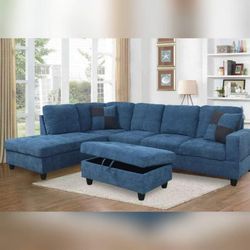Brand New 2pc Sectional With FREE Ottoman Ready For Delivery 🚚 