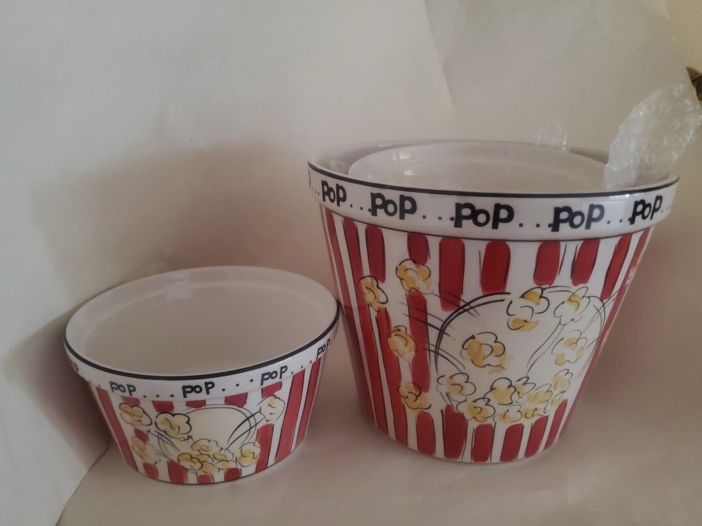 Popcorn Snack Bowls Setof 5