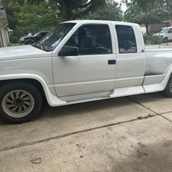 1993 Chevy ,white stepside Ext Cab.