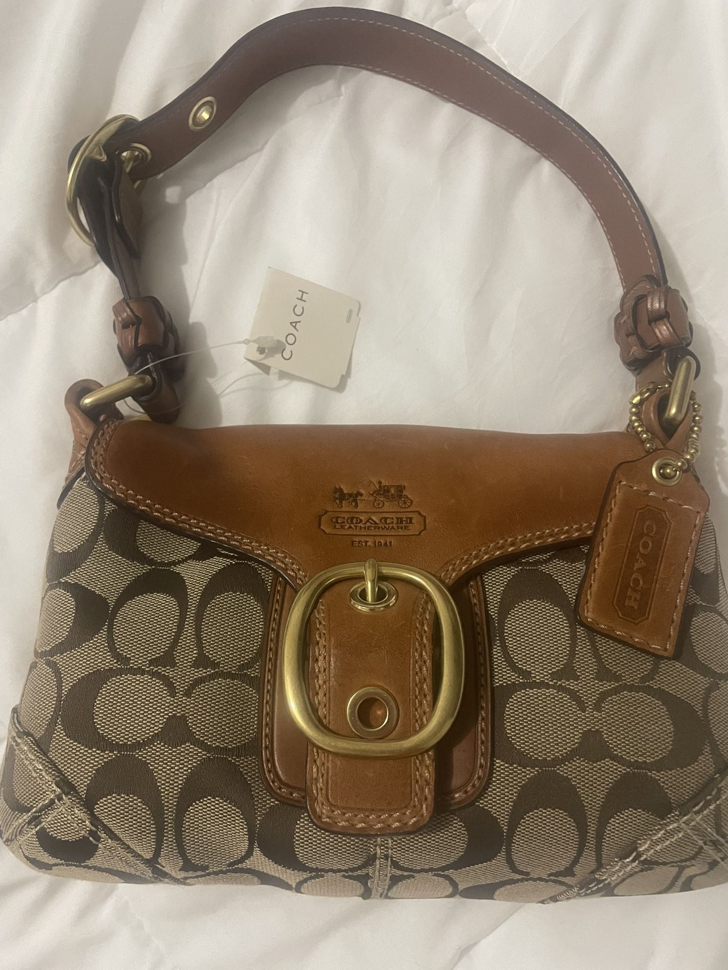 VTG Y2K Coach Bleecker Legacy Signature handbag