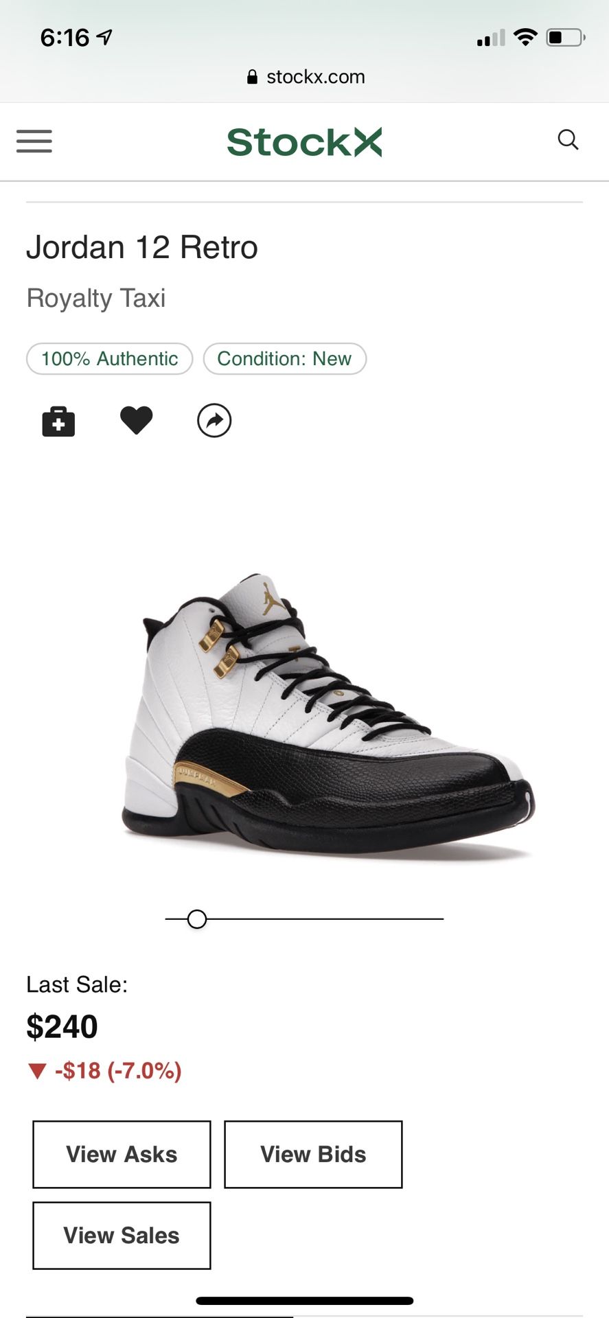 Air Jordan 12 Retro  (royalti Taxi)