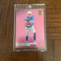 Ladd McConkey- Rookie Donruss Elite Pink Prizm